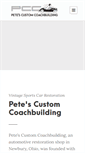 Mobile Screenshot of petescustomcoachbuilding.com